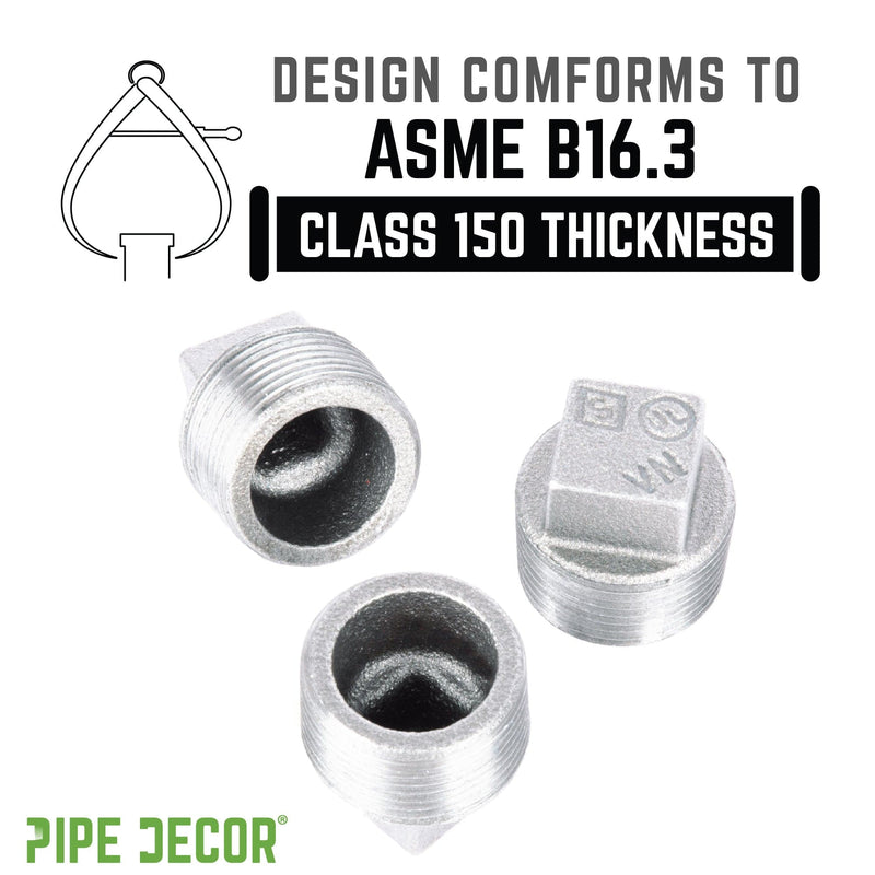 Tapón de hierro galvanizado de 1 1/4 pulg.