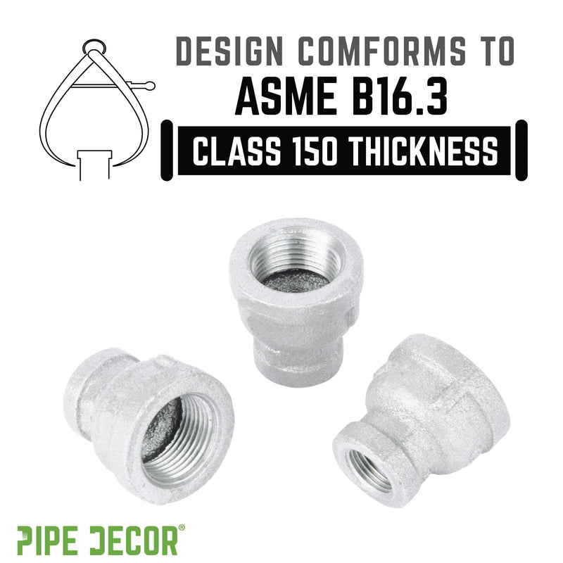 1 1/2 in. x 1 in. Galvanized Iron Reducing Coupling