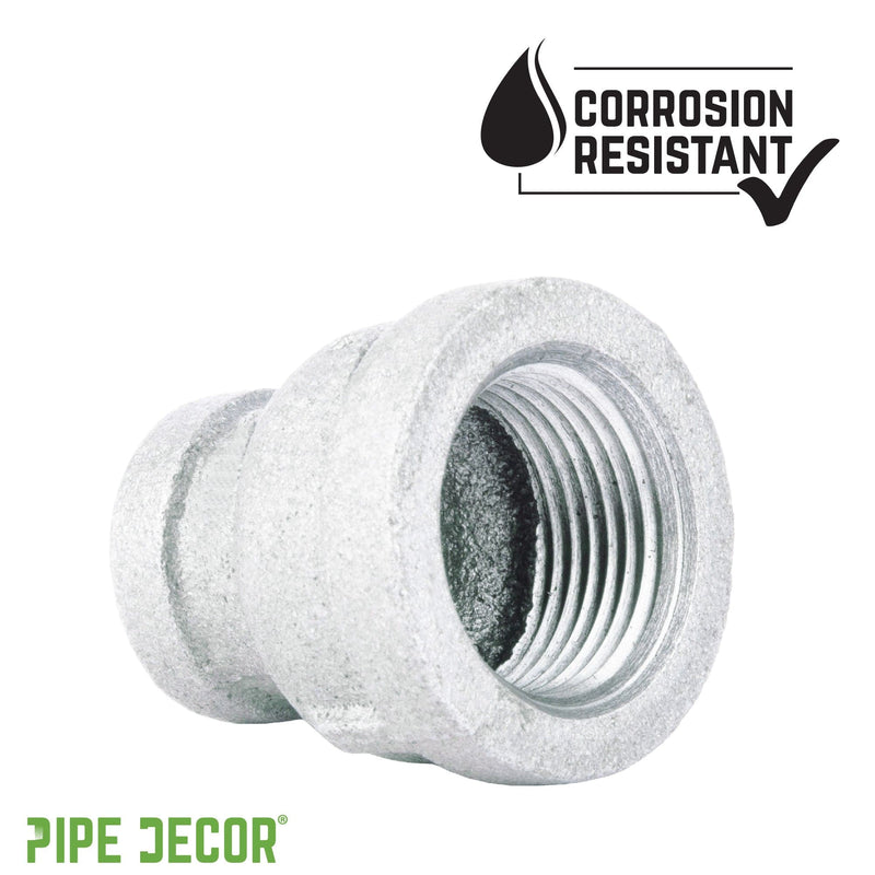 2 in. x 1 1/2 in. Galvanized Iron Reducing Coupling