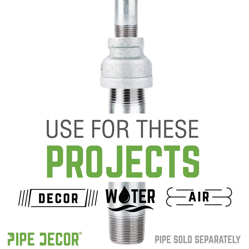 Acoplamiento reductor de hierro galvanizado de 3/4 pulg. x 1/2 pulg.