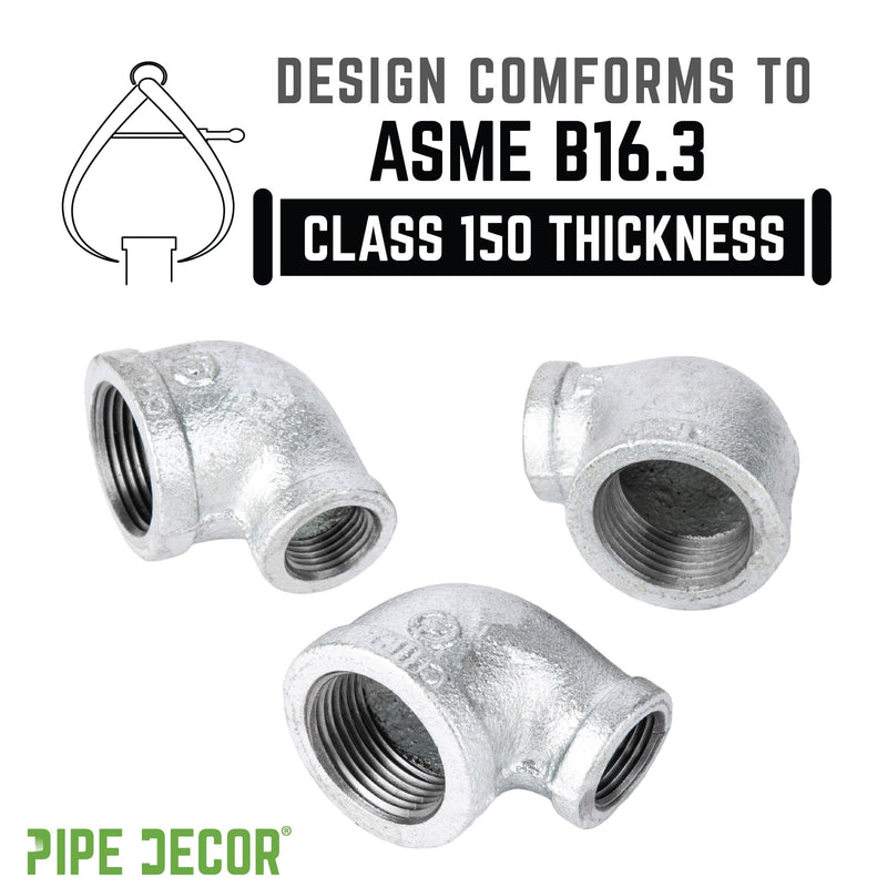 1 in. x 3/4 in. Galvanized Iron Reducing Elbow