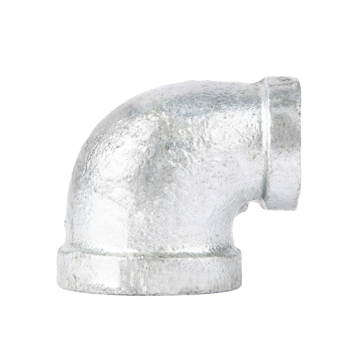 2 in. x 1 1/2 in. Galvanized Iron Reducing Elbow — PIPE DECOR