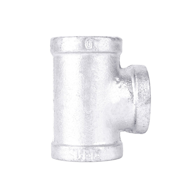 Te reductora galvanizada de 3/4 pulg. x 3/4 pulg. x 1/2 pulg.