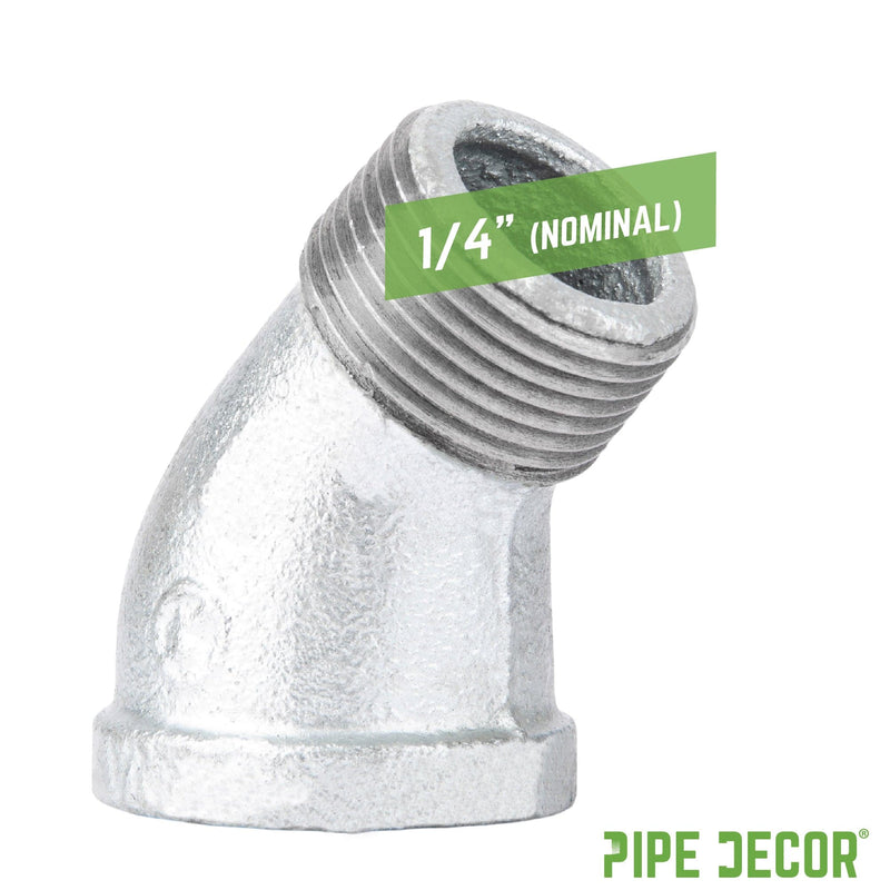 1/4 in. Galvanized Iron 45 Degree Street Elbow
