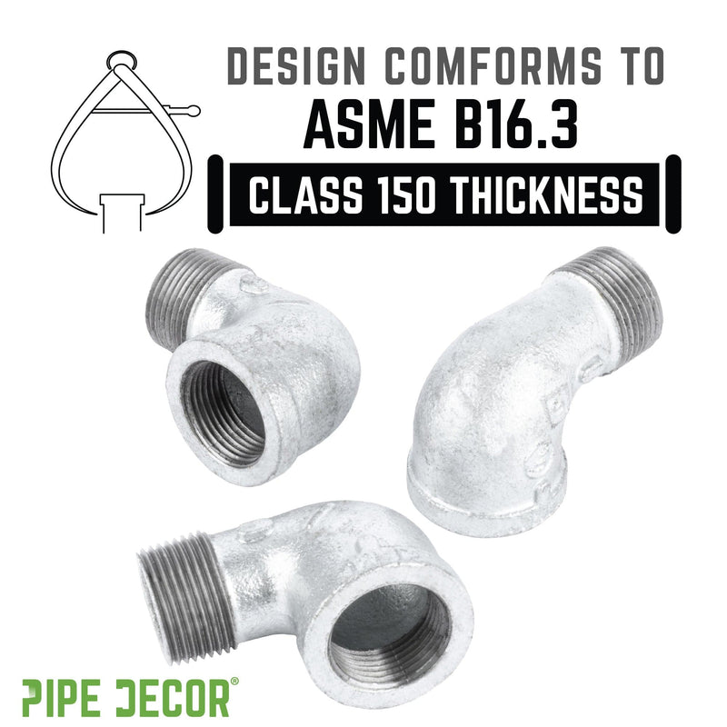 1 1/2 in. Galvanized Iron 90 Degree Street Elbow