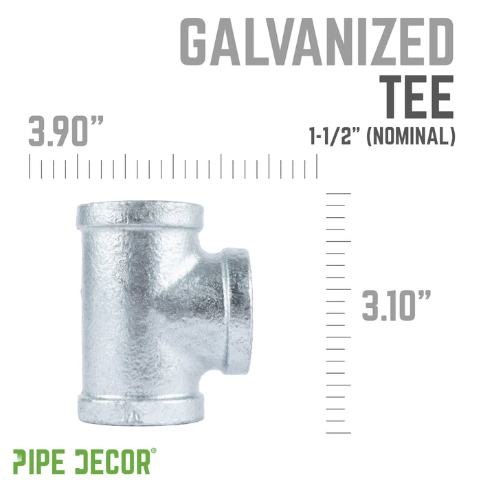 1 1/2 in. Galvanized Iron Tee