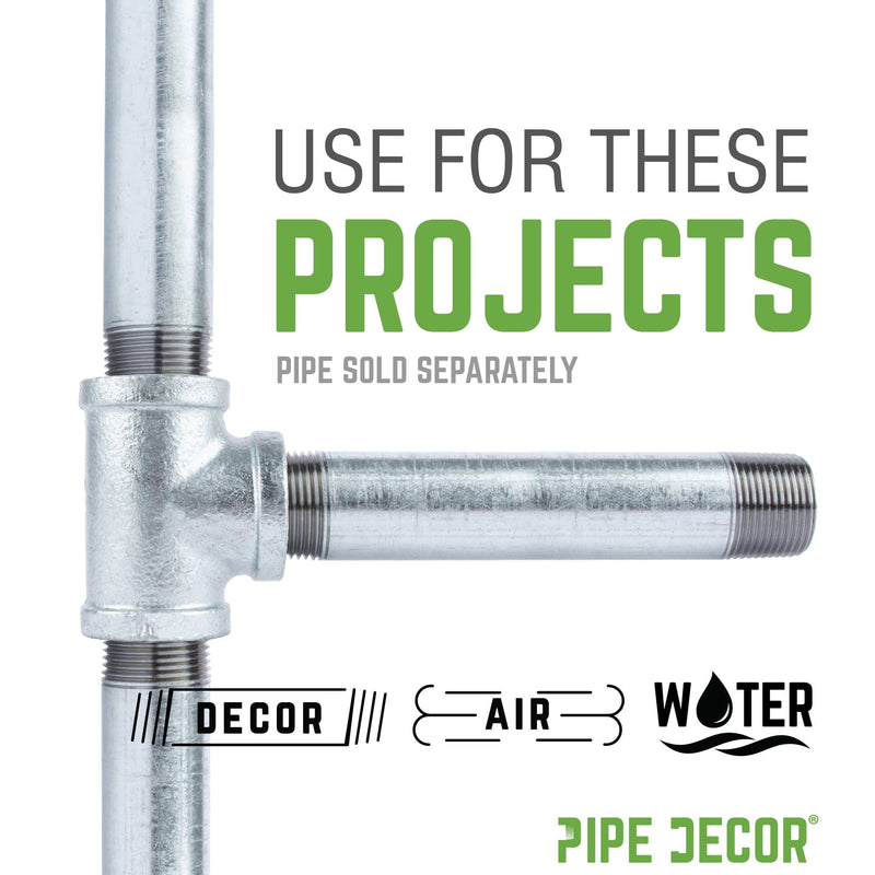 Té en fer galvanisé de 1 1/2 po