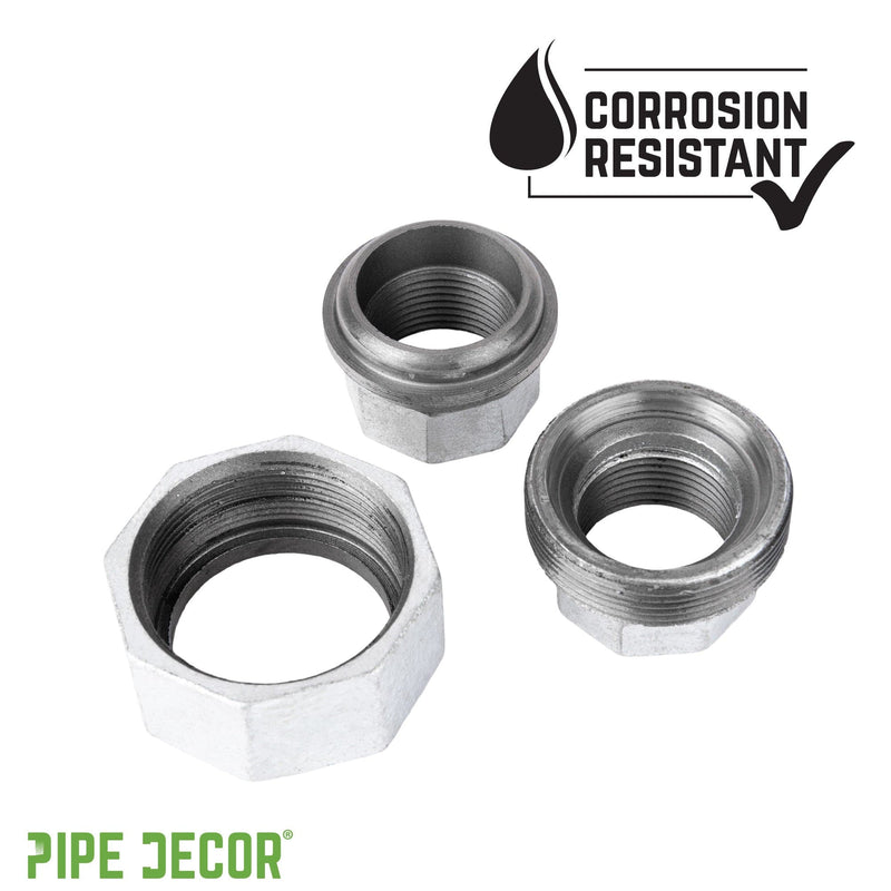 Unión de hierro galvanizado de 1/4 pulg.