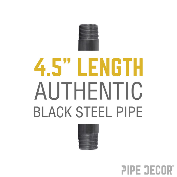 1 1/2 in. x 4 1/2 in. Black Pipe
