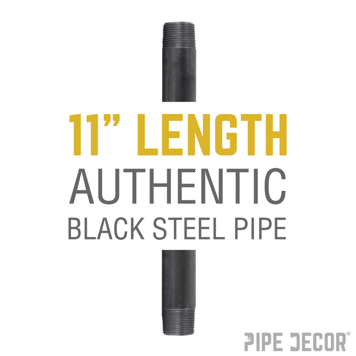 1/2 in. x 11 in. Black Pipe