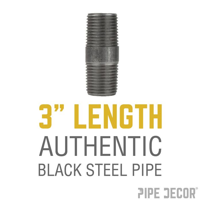 1/2 in. x 3 in. Black Pipe