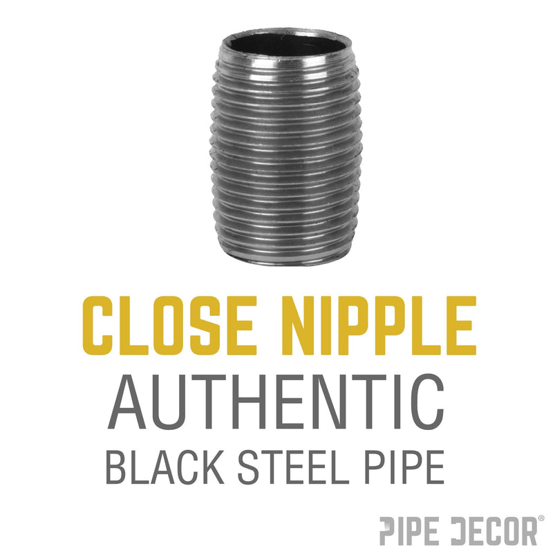 2 in. x Close Black Pipe