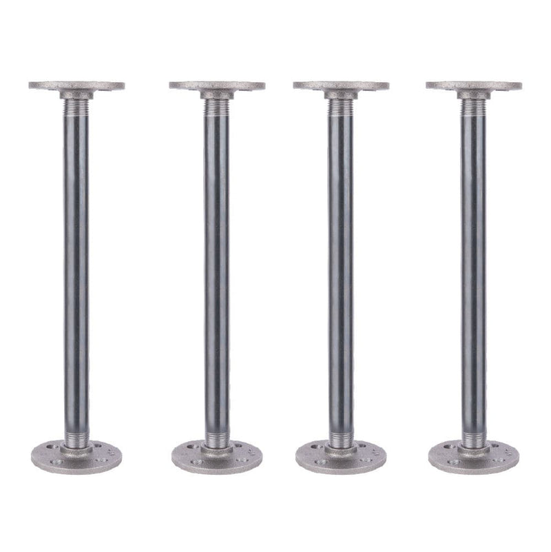1/2 in. x 12 in. Round Flange Pipe Table Legs - 4 Pack