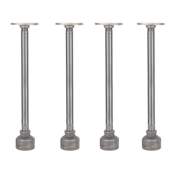 1/2 in. x 12 in. Reduced Coupling Feet Pipe Table Legs - 4 Pack