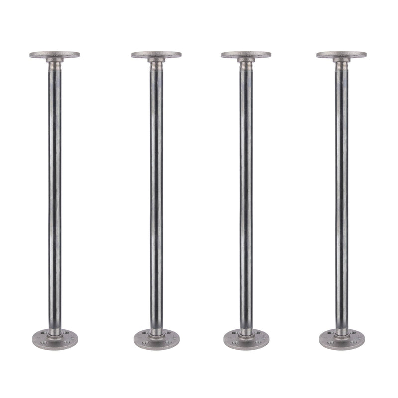 1/2 in. x 18 in. Round Flange Pipe Table Legs - 4 Pack