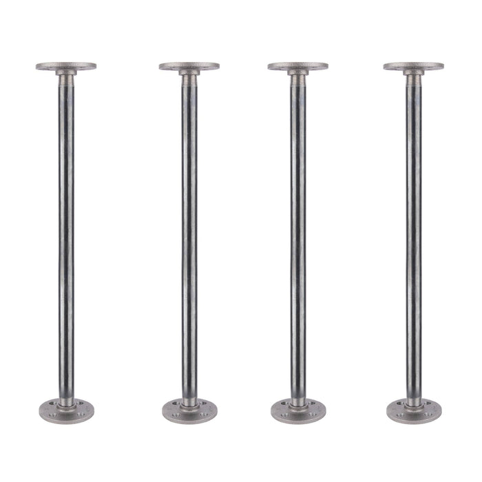 1/2 in. x 18 in. Round Flange Pipe Table Legs - 4 Pack