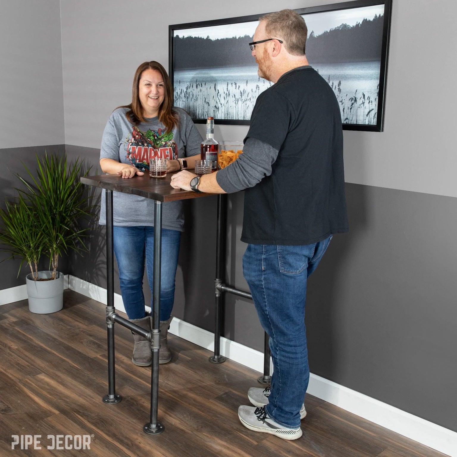 Bar Height Tables — PIPE DECOR