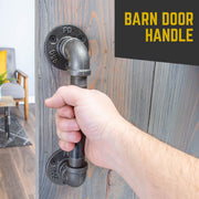 1/2 in. Barn Door Handle - Mini Flange - 9.875 L - Pipe Decor