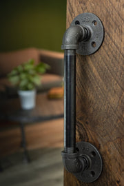 1/2 in. x 8 in. Barn Door Handle - 12.5 In L - Pipe Decor