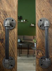 1/2 in. x 8 in. Barn Door Handle - 12.5 In L - Pipe Decor