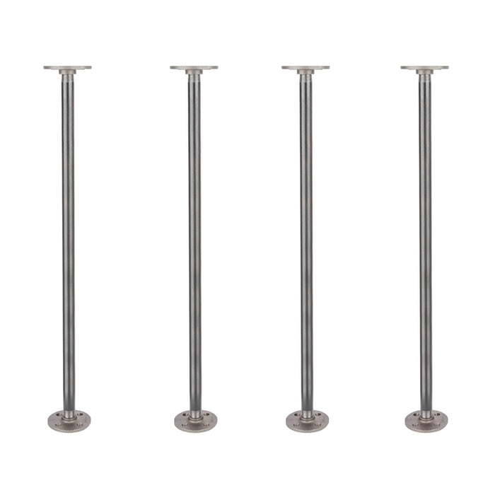 1/2 in. x 24 in. Round Flange Pipe Table Legs - 4 Pack