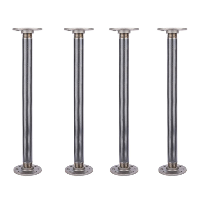 1 in. x 18 in. Round Flange Pipe Table Legs - 4 Pack