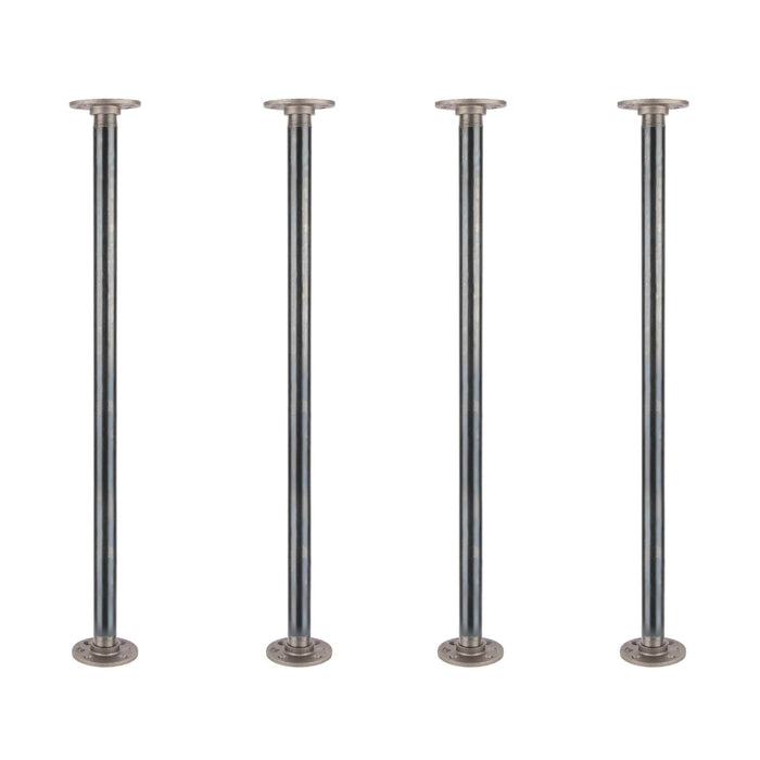 1 in. x 30 in. Round Flange Pipe Table Legs - 4 Pack