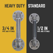 3/4 in. Classic Barn Door Handle - 11 In. L - Pipe Decor