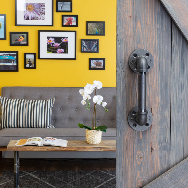 3/4 in. Classic Barn Door Handle - 11 In. L - Pipe Decor