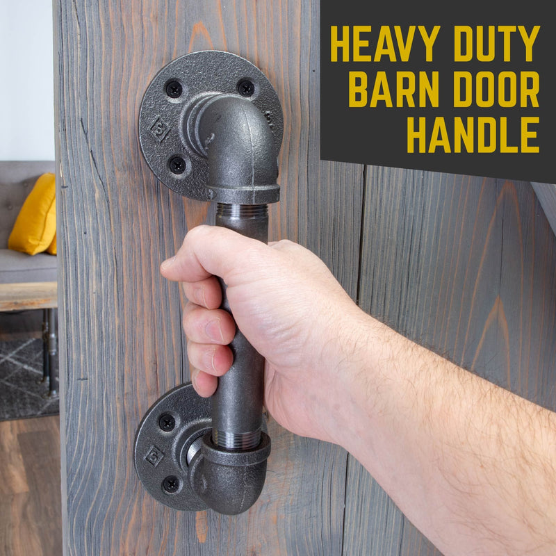 3/4 in. Classic Barn Door Handle - 11 In. L - Pipe Decor