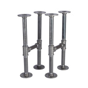 3/4 In H Round Flanges Pipe Kit for Bench Legs - Pipe-Decor.com