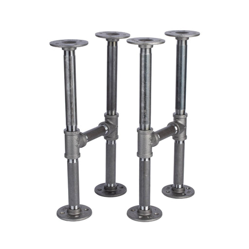 3/4 In H Round Flanges Pipe Kit for Bench Legs - Pipe-Decor.com