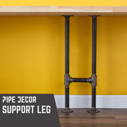 3/4 in. H Pipe Desk Legs - 1 Pack - Pipe-Decor.com