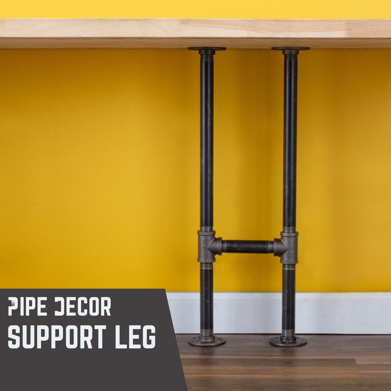 3/4 in. H Pipe Desk Legs - 1 Pack - Pipe-Decor.com