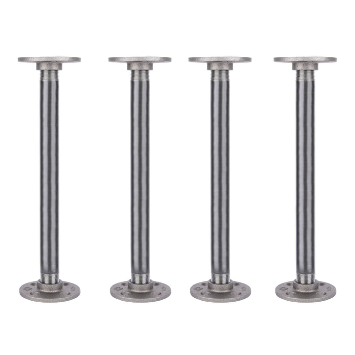¾ in. x 12 in. Round Flange Pipe Table Legs - 4 Pack