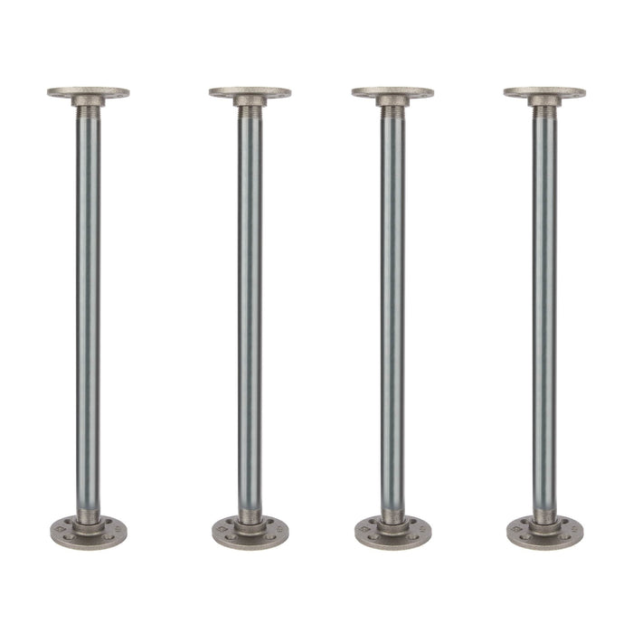 ¾ in. x 18 in. Round Flange Pipe Table Legs - 4 Pack