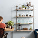 4 -tier Wall Mounted Shelf By PIPE DECOR - Pipe Decor