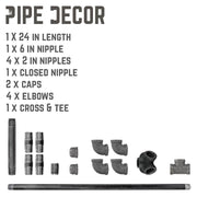 28.75 In Freestanding Toilet Paper Holder By PIPE DECOR - Pipe Decor