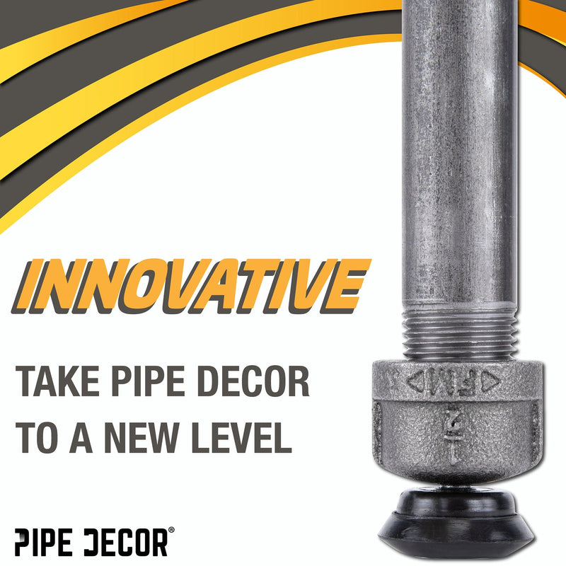 Furniture Leg Levelers for ½” Pipe Legs (4 Pack)