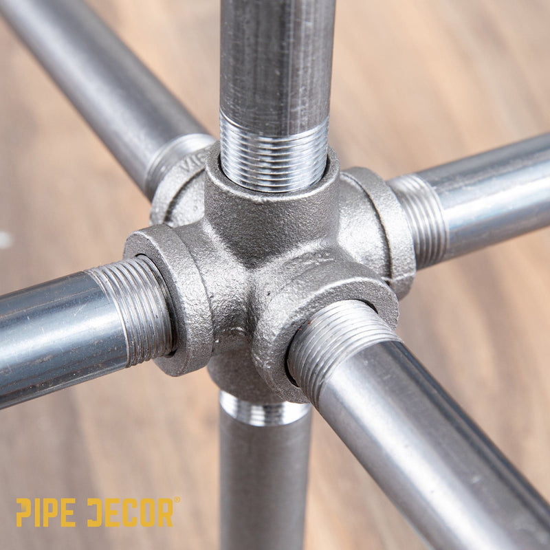 Accesorio negro de 6 vías de 3/4 pulg.