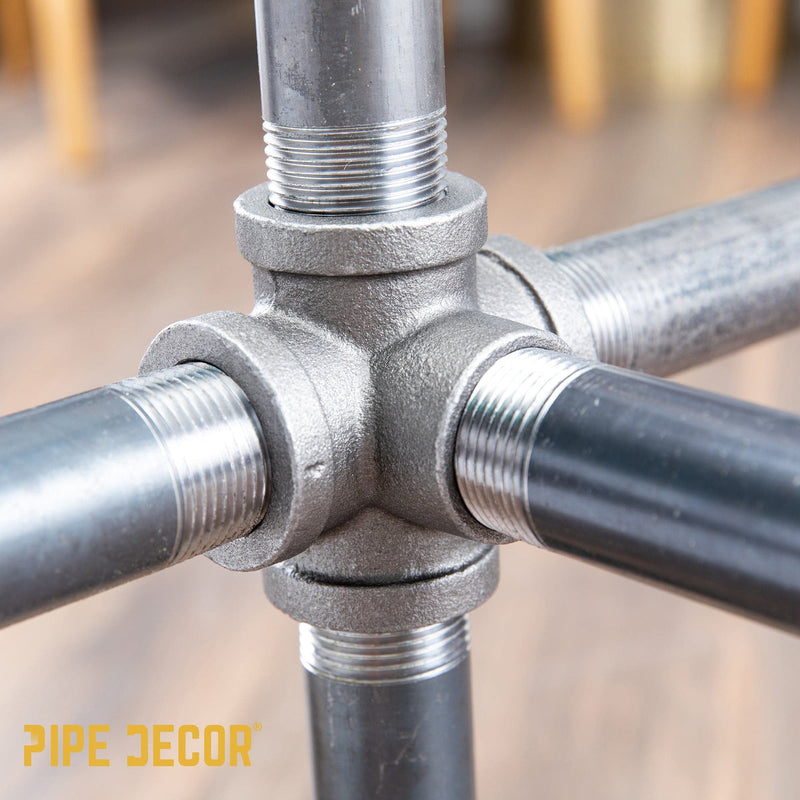 Accesorio de 5 vías negro de 3/4 pulg.