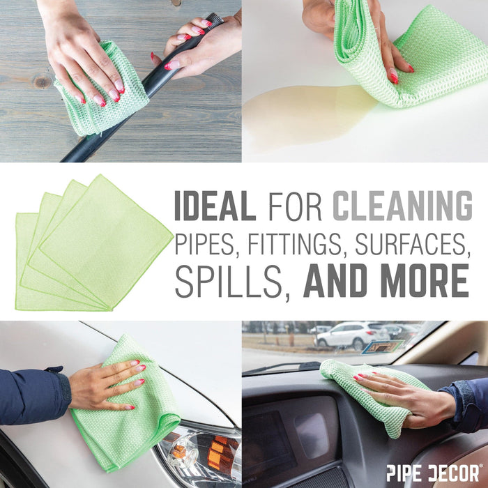 Microfiber Cleaning Cloth | Multi-Purpose Lint-Free Towels | 4-Pack