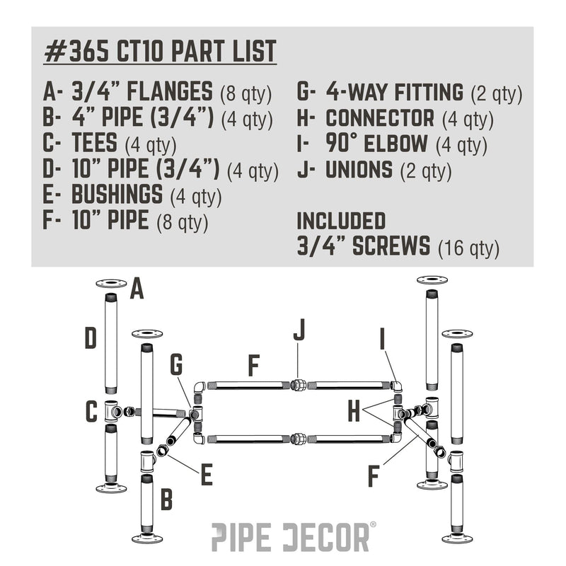 Loop Coffee Table By PIPE DECOR