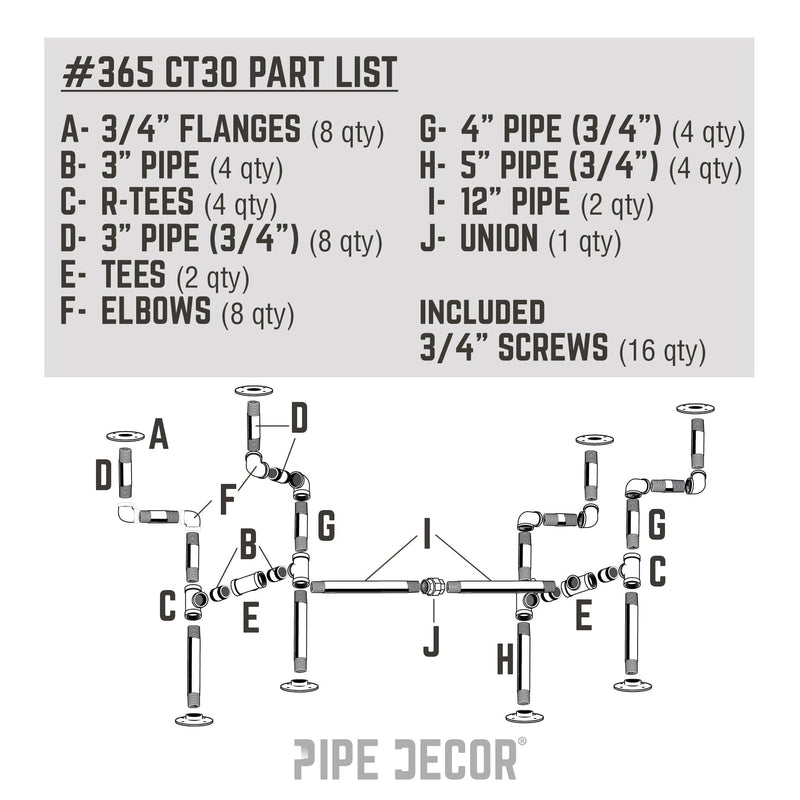 Streetlights Coffee Table By PIPE DECOR