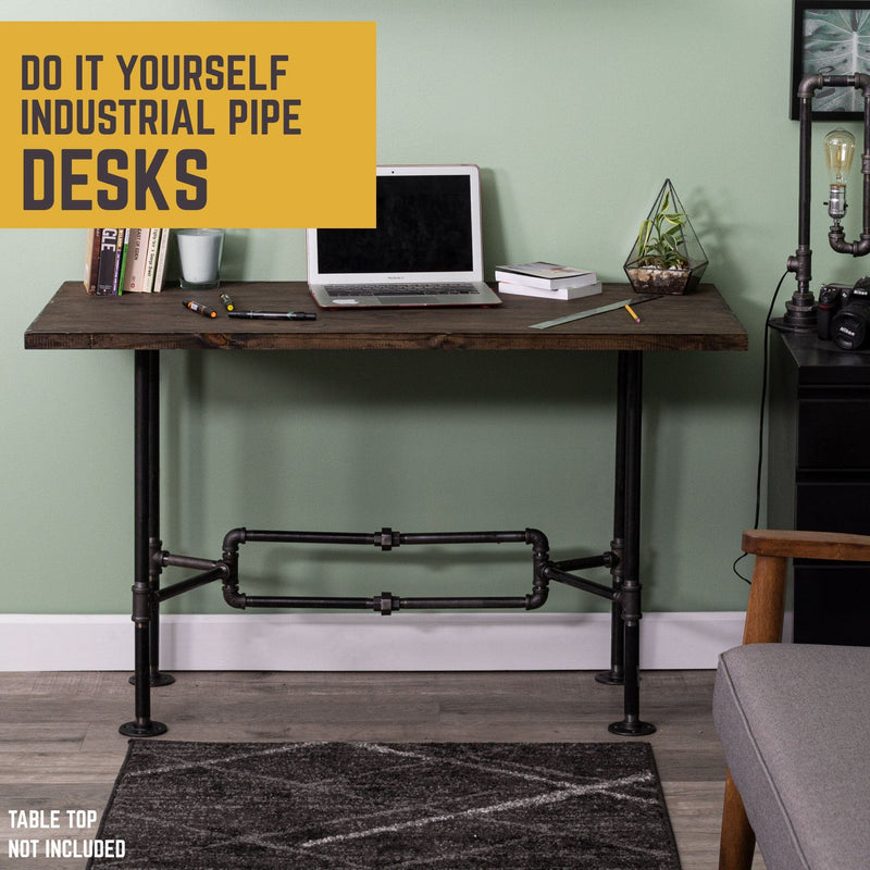 O Design Desk By PIPE DECOR - Pipe Decor