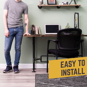 O Design Desk By PIPE DECOR - Pipe Decor