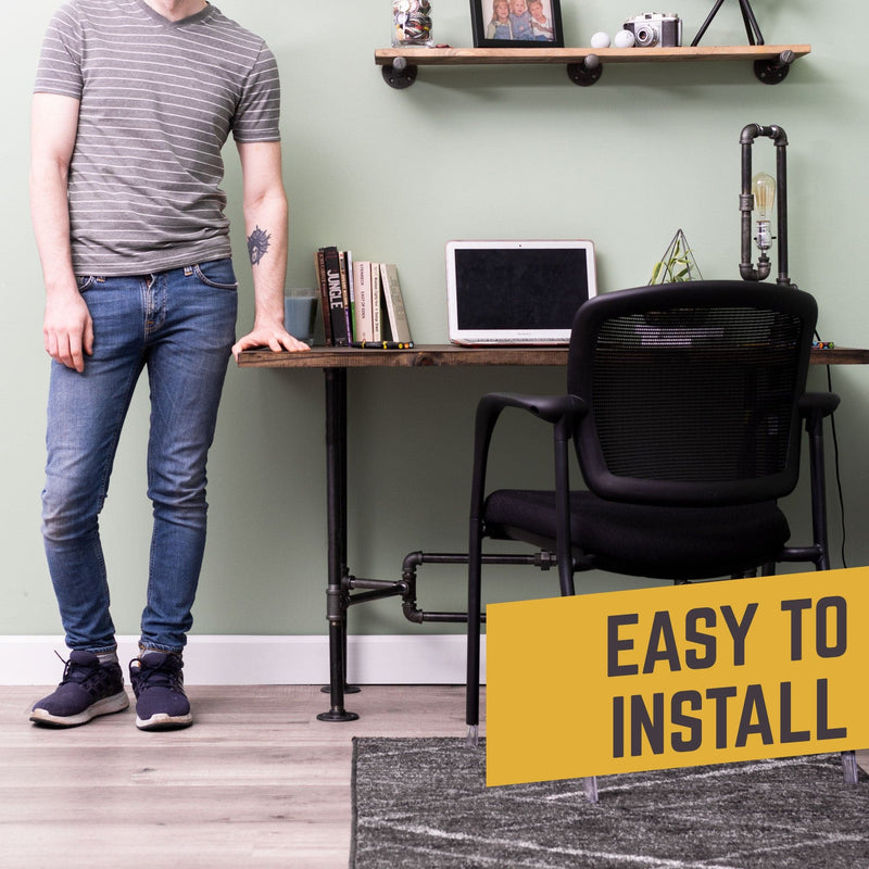 O Design Desk By PIPE DECOR - Pipe Decor