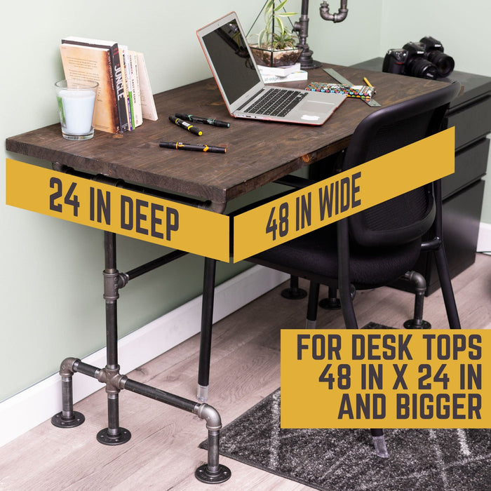 M Design Desk By PIPE DECOR - Pipe Decor