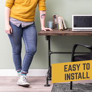 M Design Desk By PIPE DECOR - Pipe Decor