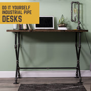 X Desk By PIPE DECOR - Pipe Decor